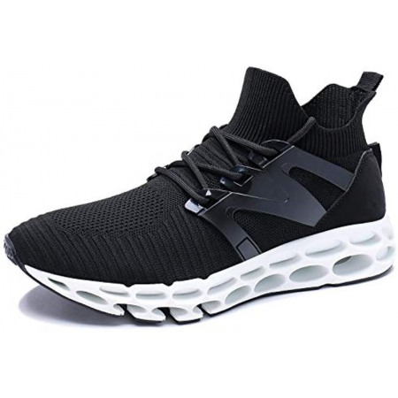 Mens Athletic Walking Blade Running Tennis Shoes Fashion Sneakers Black