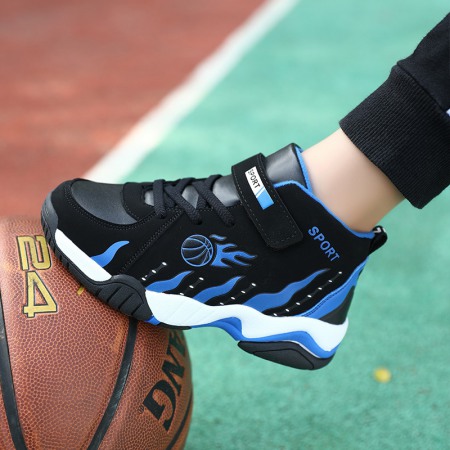 New Non-Slip Children's Men's Basketball Shoes Big Kids High-Top Sneakers Girls' Middle School Students' Casual Shoes