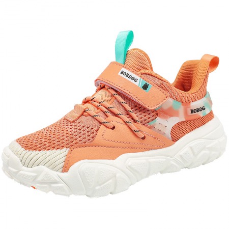 Girls Spring and Autumn Flying Woven Breathable Student Running Shoes Soft Bottom Children's Trendy Shoes